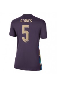 Engeland John Stones #5 Voetbaltruitje Uit tenue Dames EK 2024 Korte Mouw